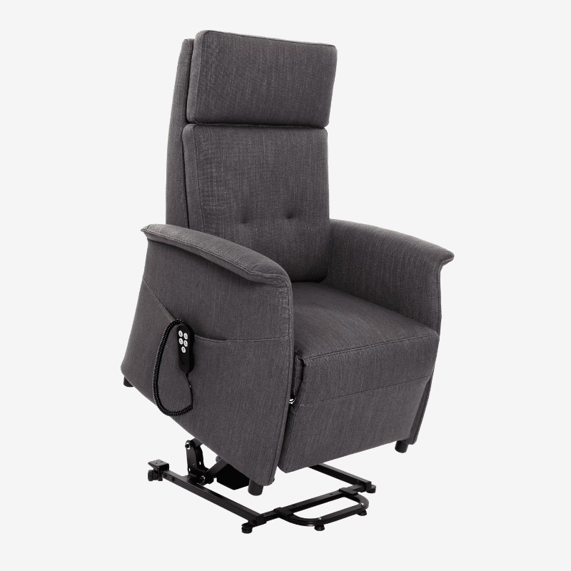 stoel in sta op stand direct leverbaar van gealux in stof of leder